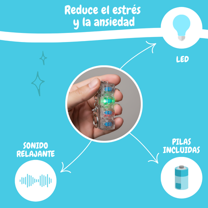 Mini teclado LED antiestrés